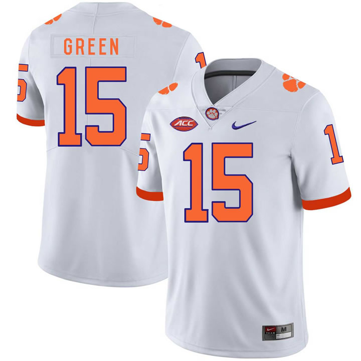 Clemson Tigers 15 T.J. Green White Nike College Football Jersey Dzhi,We sell and wholesale Clemson Tigers 15 T.J. Green White Nike College Football Jersey Dzhi on line form chian!